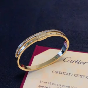 Cartier Love 18K Gold Diamond Bracelet