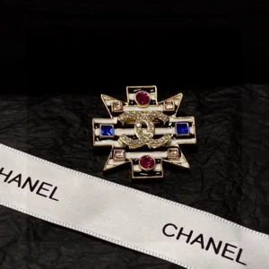 Chanel Brooch with Crystal Gemstone