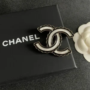 Chanel Brooch with Scalloped Edges