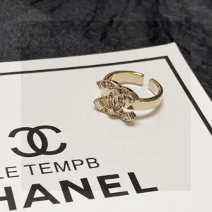 Chanel CC Logo Crystal Embellished