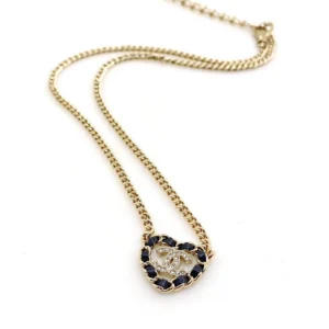 Chanel CC Logo Necklace Gold Chain