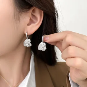 Chanel Camellia Diamond Earrings