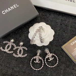 Chanel Camellia Flower Earrings