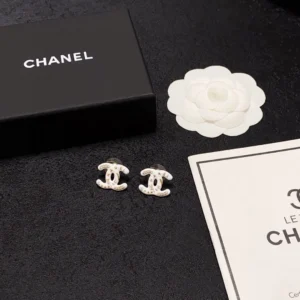 Chanel Camellia Stud Earrings