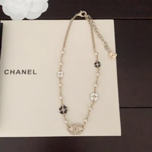 Chanel Clover Chain Necklace