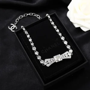 Chanel Crystal Bow Bracelet