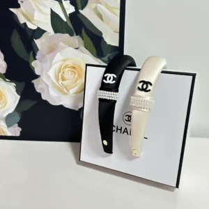 Chanel Hairband Pearl Embellishments
