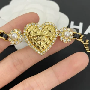 Chanel Heart Charm Bracelet