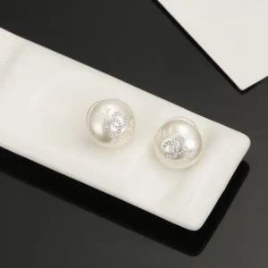 Chanel Pearl Stud Earrings