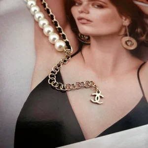 Chanel Pearl & Chain Necklace