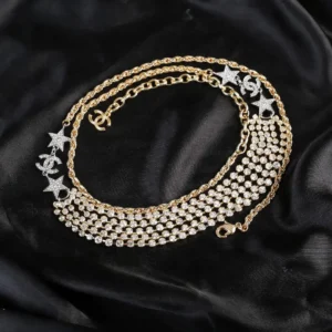 Chanel Star and Crystal Gold Chain