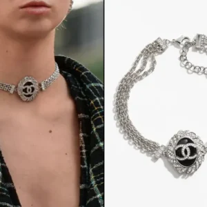 Chanel Triple Chain CC Logo Choker