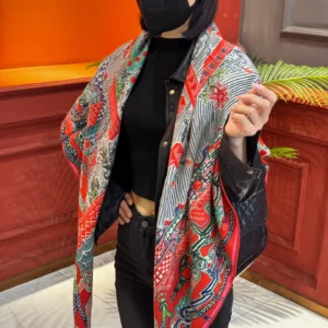 Chinese Dragon Print Shawl - Series