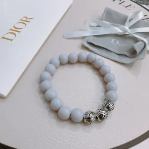 Dior Beaded BraceletSilver Dior Charms