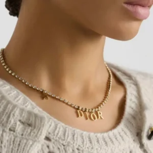 Dior Crystal Chain Necklace