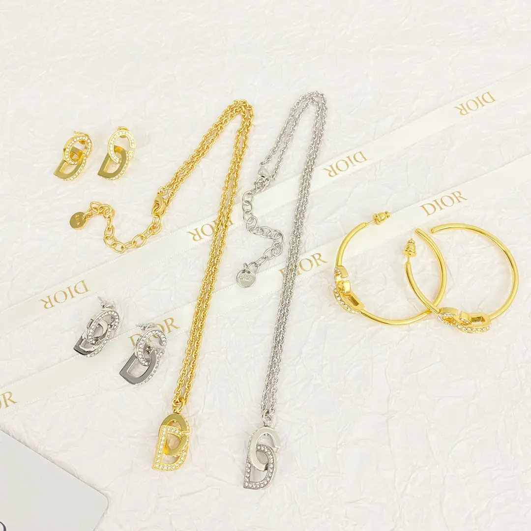 Dior Diorissimo Gold/Silver Earrings