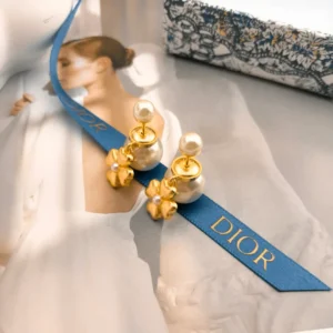 Dior Flower Pearl Earrings