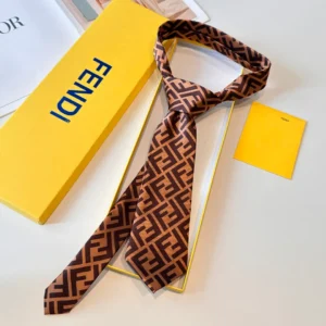 FENDI FF Logo Silk Tie