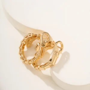 Gold Bamboo Link Bracelet - Series