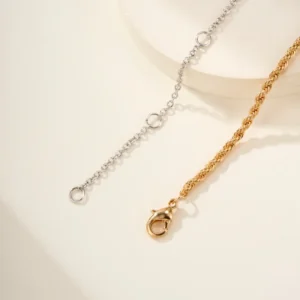 Gold Twist Chain Necklace - Jewelry