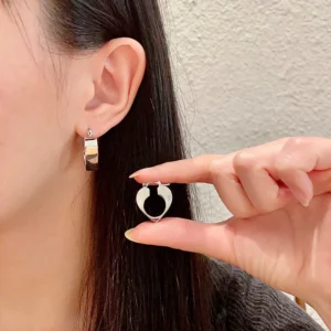 Heart-Shaped Hoop Earrings - Series