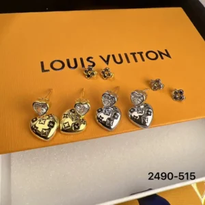 Louis Vuitton Heart Stud Earrings