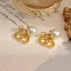 Pearl Heart Star Earrings - Series