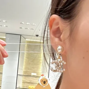 Pearl Turtle Drop Earrings - Series