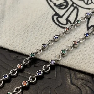 Silver Chain with Multi