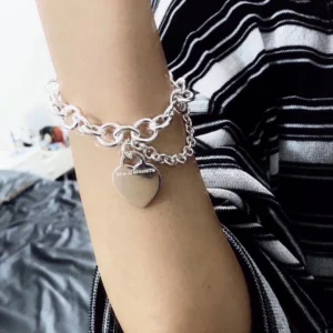 Silver Heart Charm Bracelet - Series