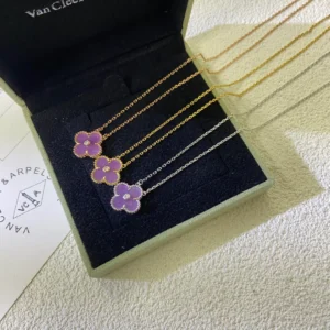 Van Cleef Arpels Alhambra Purple Enamel