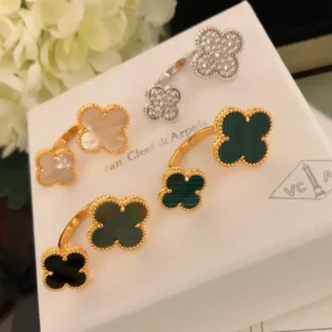 Van Cleef & Arpels Alhambra Ring Set