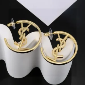 YSL Gold Hoop Earrings